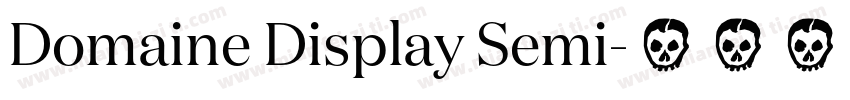 Domaine Display Semi字体转换